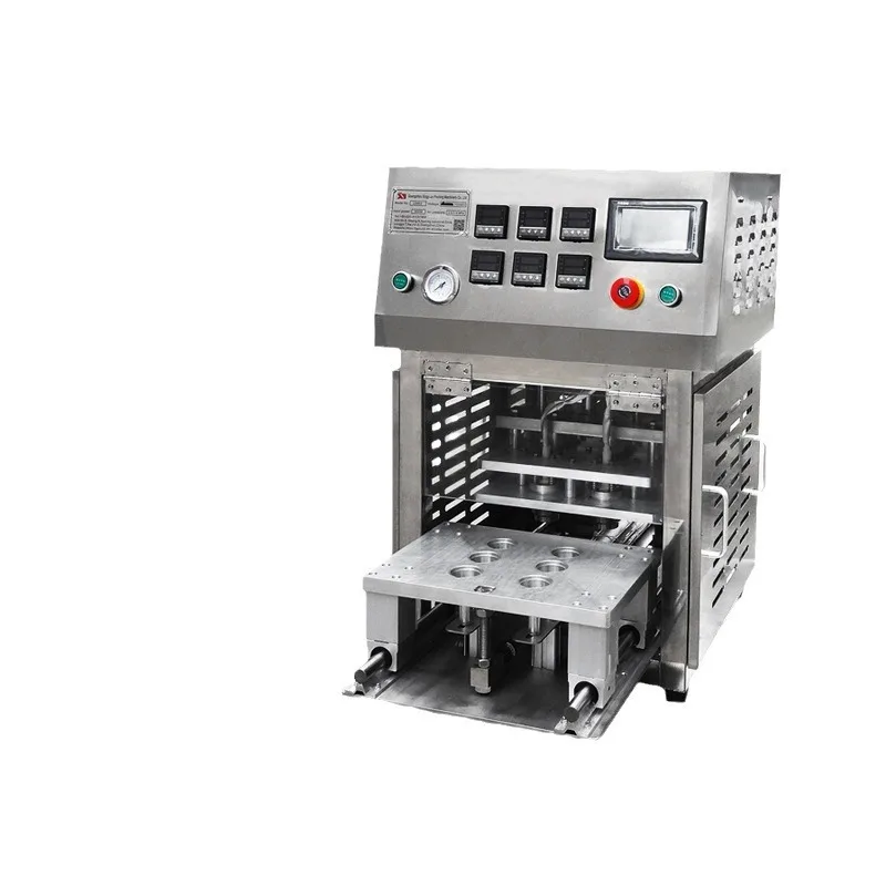 Small round automatic sealing machine, mask cup sealing cup PP jelly  sealing machine