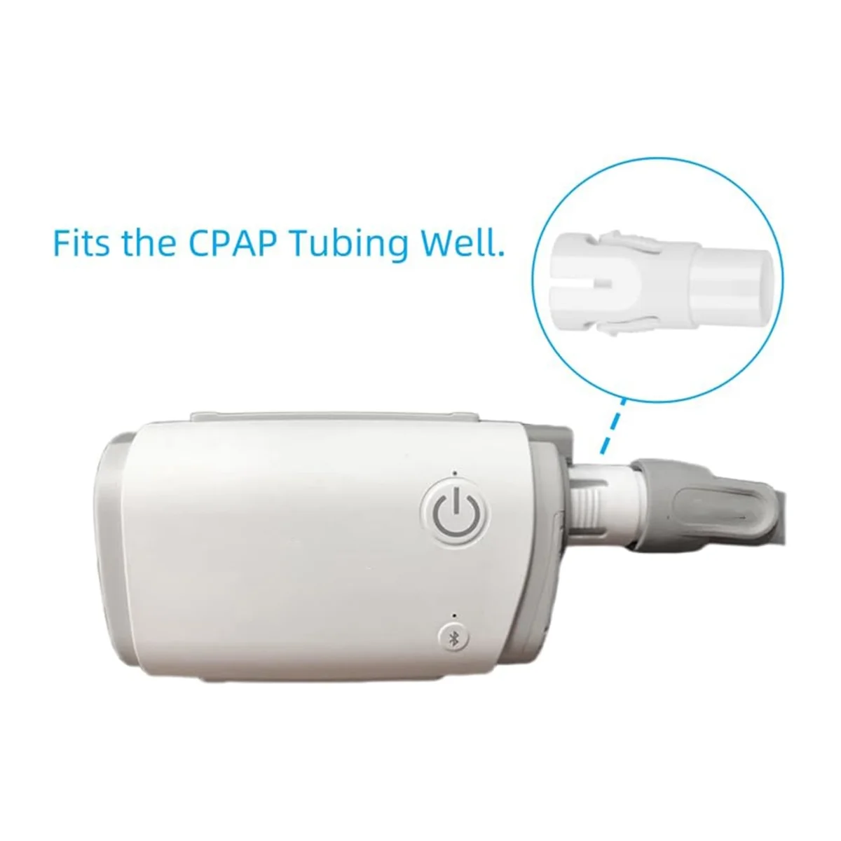 

BAAQ 2-х шт. разъем шланга CPAP для машины Airmini, адаптер воздушного мини-шланга для подключения к любой стандартной трубке CPAP