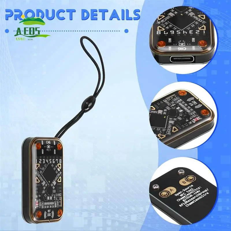 

AED5-Chameleon Ultra Smart Card Emulator RFID Smart Chip Reader+5Xuid Keychain 5Xcuid Card Compliant To NFC Read Writer