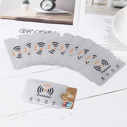 10 pcs Smart Anti Theft RFID Blocking Card Protector Sleeve ID Bank Card Case To Prevent Unauthorized Scanning of Card
