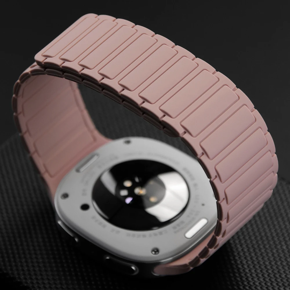 Silikonarmband für Samsung Galaxy Watch 8 40 mm 44 mm Magnetarmband Zubehör Armband für Galaxy Watch 8 Classic 47 mm Gürtel