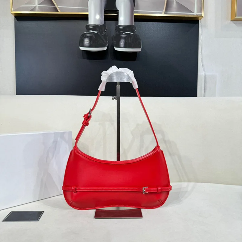 

Дизайнерская нишевая ретро-сумка-багет для женщин, новая модная сумка через плечо, элегантная сумка-клатч, высококачественная кожаная сумка.