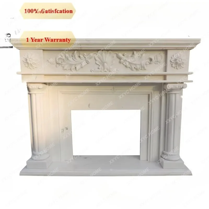 XX stone fireplace hand carved fireplace decorative cabinet indoor  fireplace marble