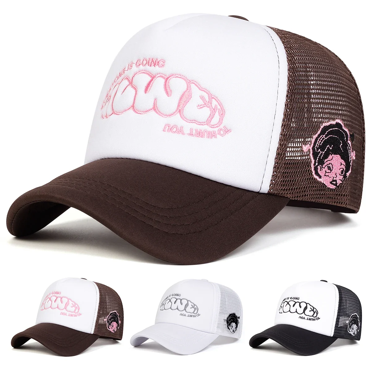 Gorras de Béisbol Unisex con Bordado de Letras 'EVERYONE IS GOING', Gorras Casuales Ajustables para Primavera/Verano, Gorra de Papá, Gorra para Protección Solar