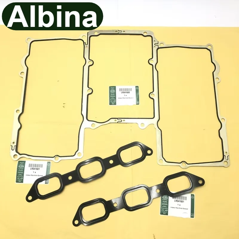 LR041680 LR041681 Intake Manifold Gasket 3.0L Petrol For Land Rover LR4 Range Rover Range Rover Sport Velar XJ XE XF