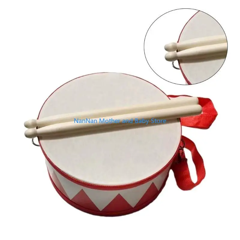 Kids Wooden Music Instrument Toy Drum Sensory Percussion Musical Education Toy