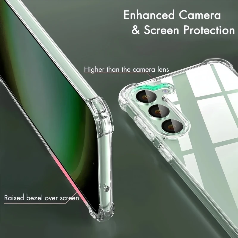 Transparent Silicone Soft Shockproof Case For Samsung Galaxy S24 S23 FE Plus Ultra A55 A35 A25 A15 A54 A34 A24 A14 Back Cover image 2