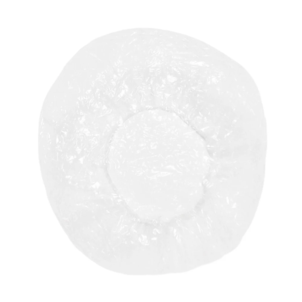 50 قطعة قبعة استحمام مرنة للاستعمال مرة واحدة لصالونات الشعر مقاومة للماء قبعة استحمام للفنادق #1