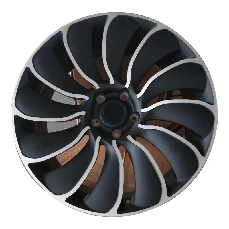 

1 Piece Custom Forged Magnesium Alloy Wheel Black Machine Face Chrome Lip For Land Rover Range Rover 5x112 18 20 22 24 Inch Rims