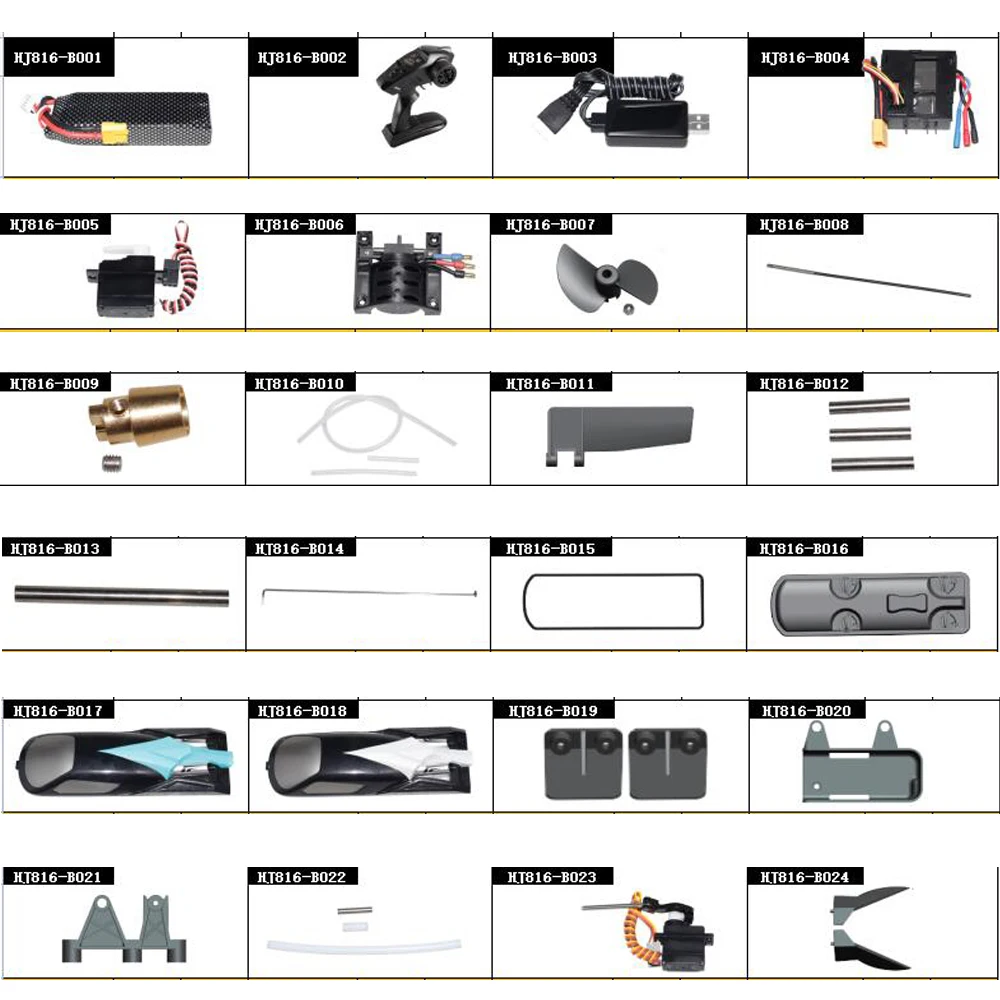Części do łodzi RC HJ816