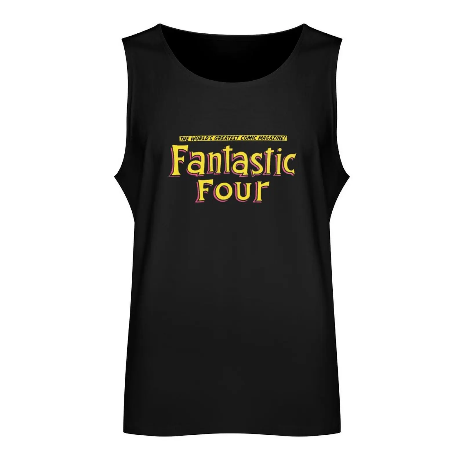 Fantastic Four - Classic Title - Clean Tank Top Bodybuilding clothing man gym clothing men summer