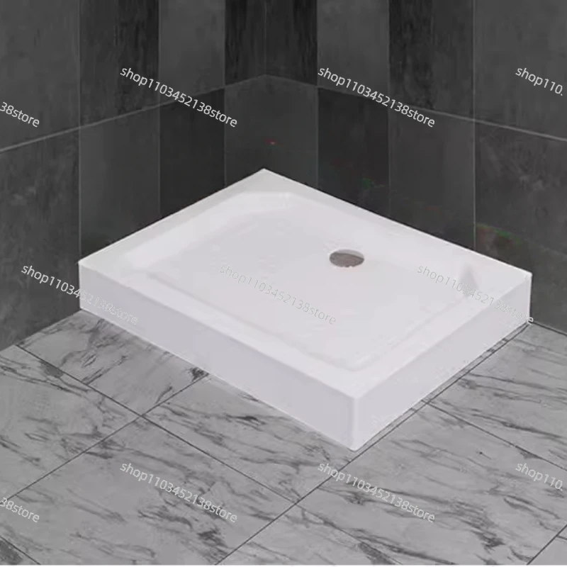 Square/Rectangle Style Acrylic Bath Shower Tray Bottom Base for RV Boat House Thickened Anti Slip