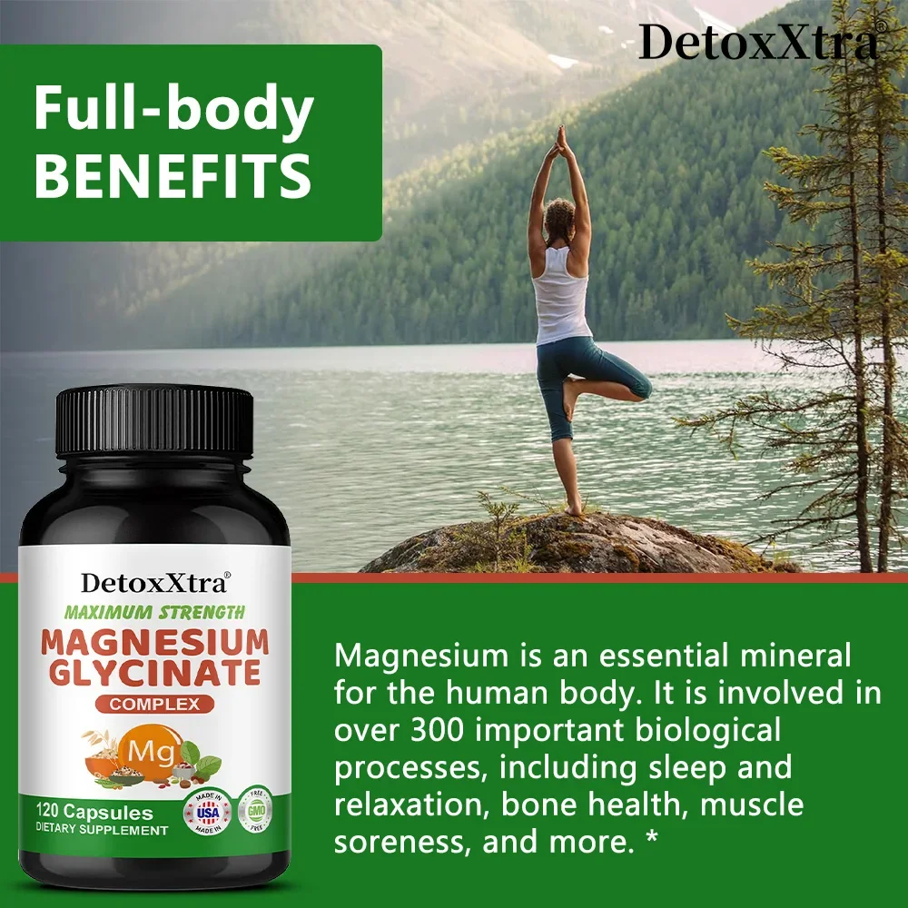 

Магниевые комплексные капсулы — добавка для здоровья костей и сердца, поддержка сна, расслабление мышц, снятие стресса и тревоги