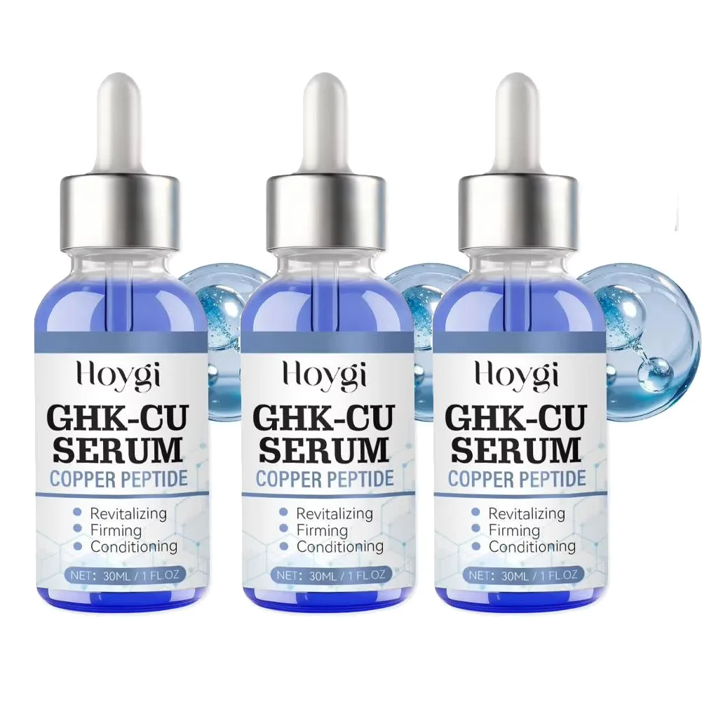 Copper Peptide Serum GHK-Cu Face Firming Lifting Fade Fine Lines Shrink Pores Barrier Repair Hyaluronic Acid Moisturizer