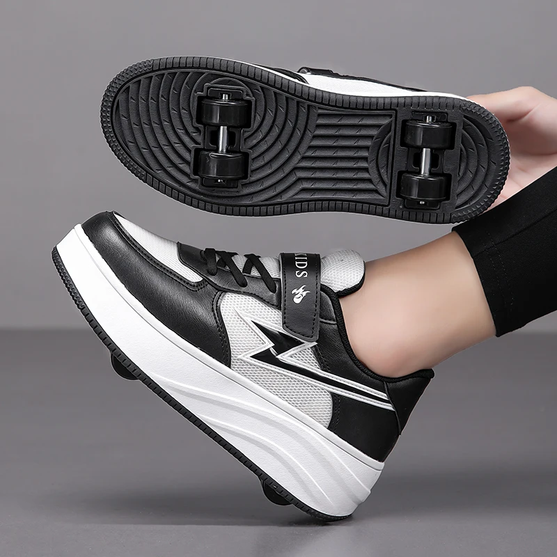 Adolescentes e crianças patins de duas rodas patins de rolo das crianças sapatos de caminhada rodas removíveis patins