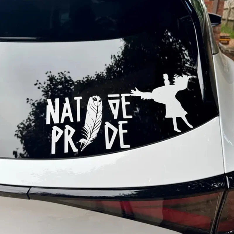 Native Pride Feather Car Stickers Decoration Window Creative Personality Stickers Exterior Accessories Waterproof Vinyl Decal