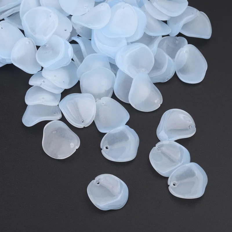 

10pcs Flora Petal 18x20mm Lampwork Crystal Glass Loose Pendants Beads for Jewelry Making DIY Crafts Flower Findings