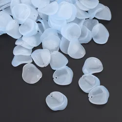 Cuentas colgantes de cristal para fabricación de joyas, 10 unidades, pétalos de Flora, 18x20mm, artesanía DIY, hallazgos de flores