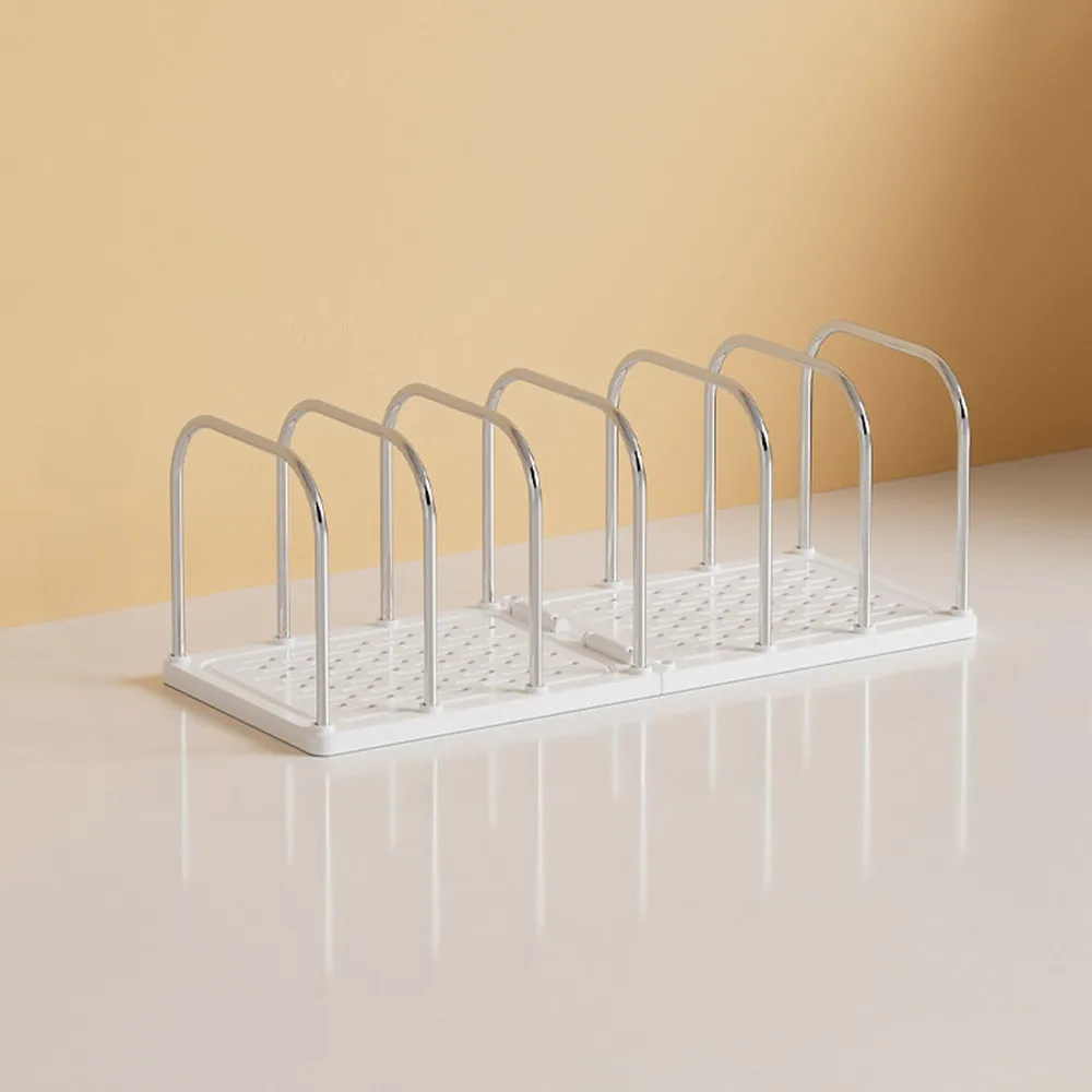 صندوق تخزين بلاستيكي متعدد الوظائف باللون الأبيض والأصفر يوفر مساحة بستة شبكات تصميم حامل كتب سطح المكتب وغرفة الدراسة #1