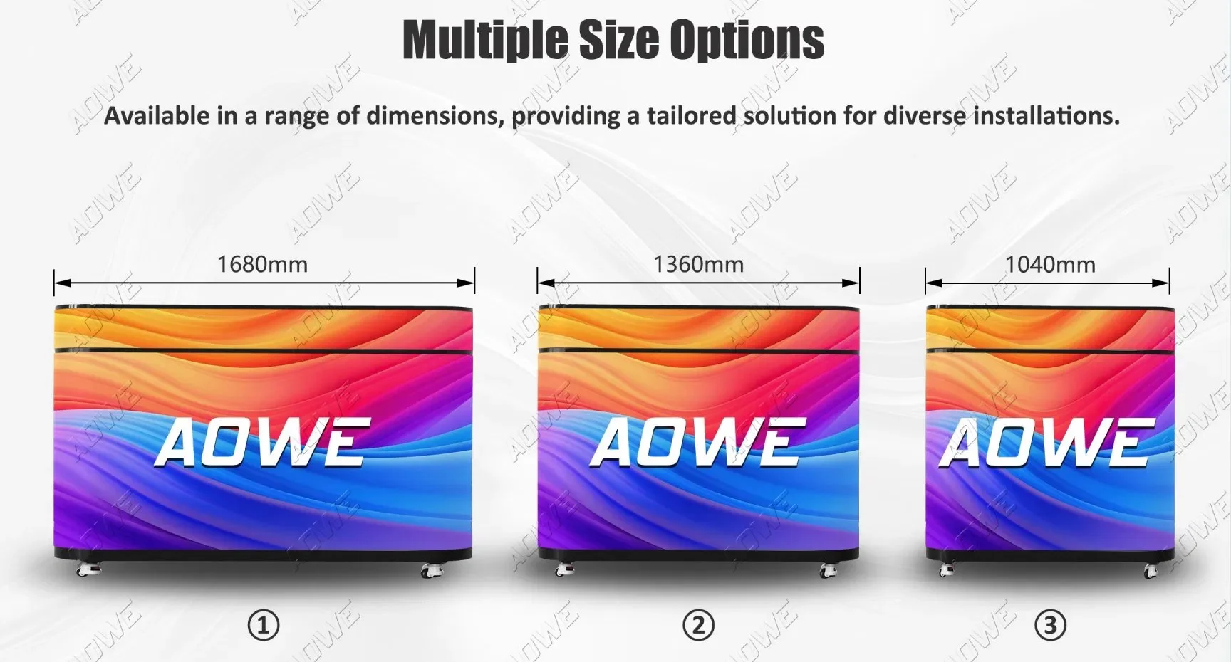 Hot U-Shaped Exhibition Movable LED Display Front Desk Table Commercial Display Unit Movable DJ Table