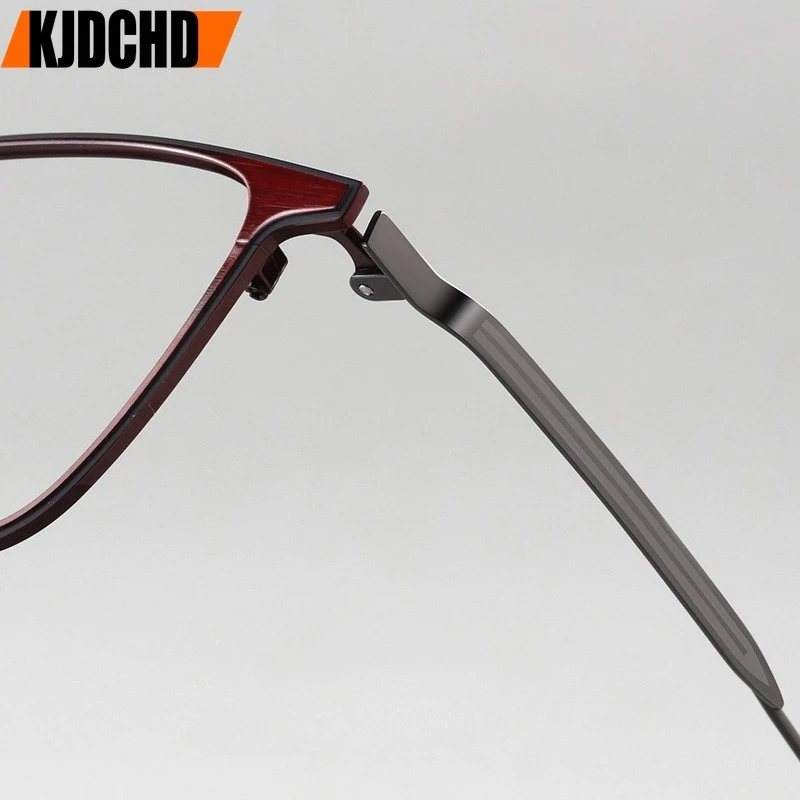 New Titanium Optical Frame Prescription Crystal Gafas High Quality Gentlemen Eyewear for Blue Ray Block Progressive Lenses