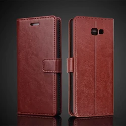 card holder cover case for Samsung Galaxy J4 plus 2018 leather Flip Cover J4 2018 Retro wallet phone bag fitted case business