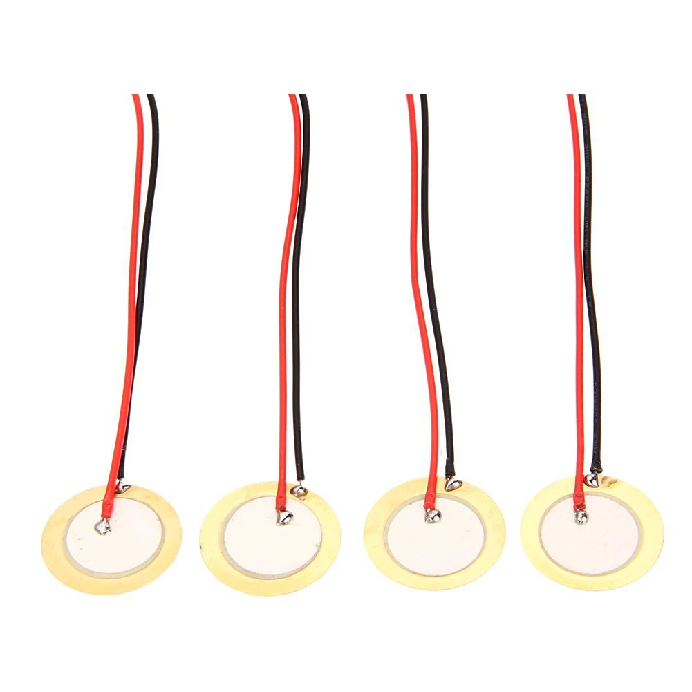 Dischi piezoelettrici da 12 pezzi da 27mm con conduttori Mic Drum Trigger Pickup acustico chitarra CBG