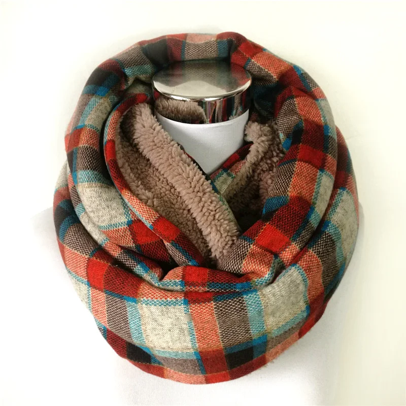 ฤดูหนาวใหม่ผ้าพันคอขนสัตว์อะคริลิคแคชเมียร์วงกลมผ้าพันคอสําหรับผู้หญิงขนสัตว์ Snood ผ้าพันคอ Wrap ผู้หญิงฤดูหนาวผ้าพันคอ Hijab