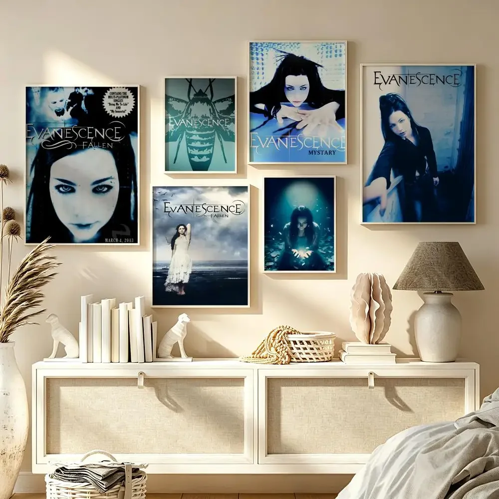 Evanescence Band Poster HD Art Sticky Wall Waterproof Home Living Room Bedroom Bar Aesthetic Decoration