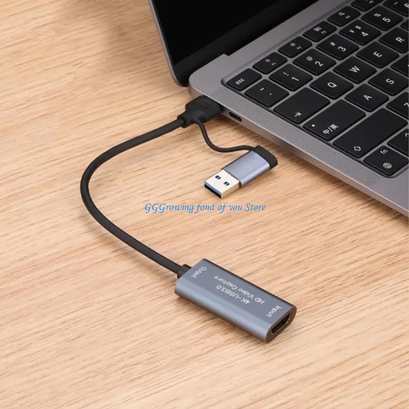 H9EB USB+Type C to HDTV Video Card Video Converters Adapter Card