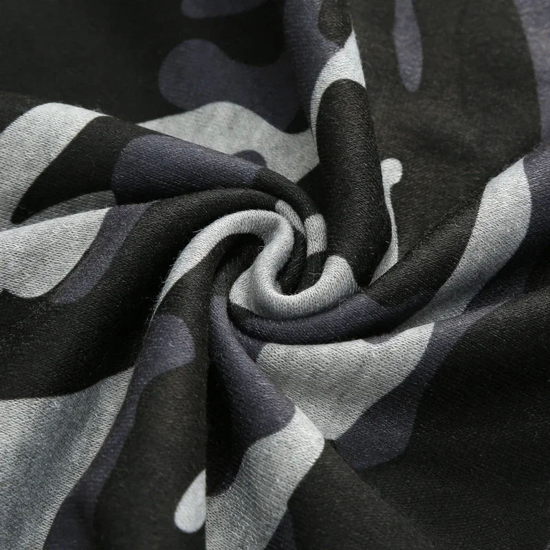 Set di abbigliamento sportivo da uomo Set di abbigliamento sportivo da fitness traspirante caldo da jogging casual in due pezzi Felpa con cappuccio tattica militare + pantaloni