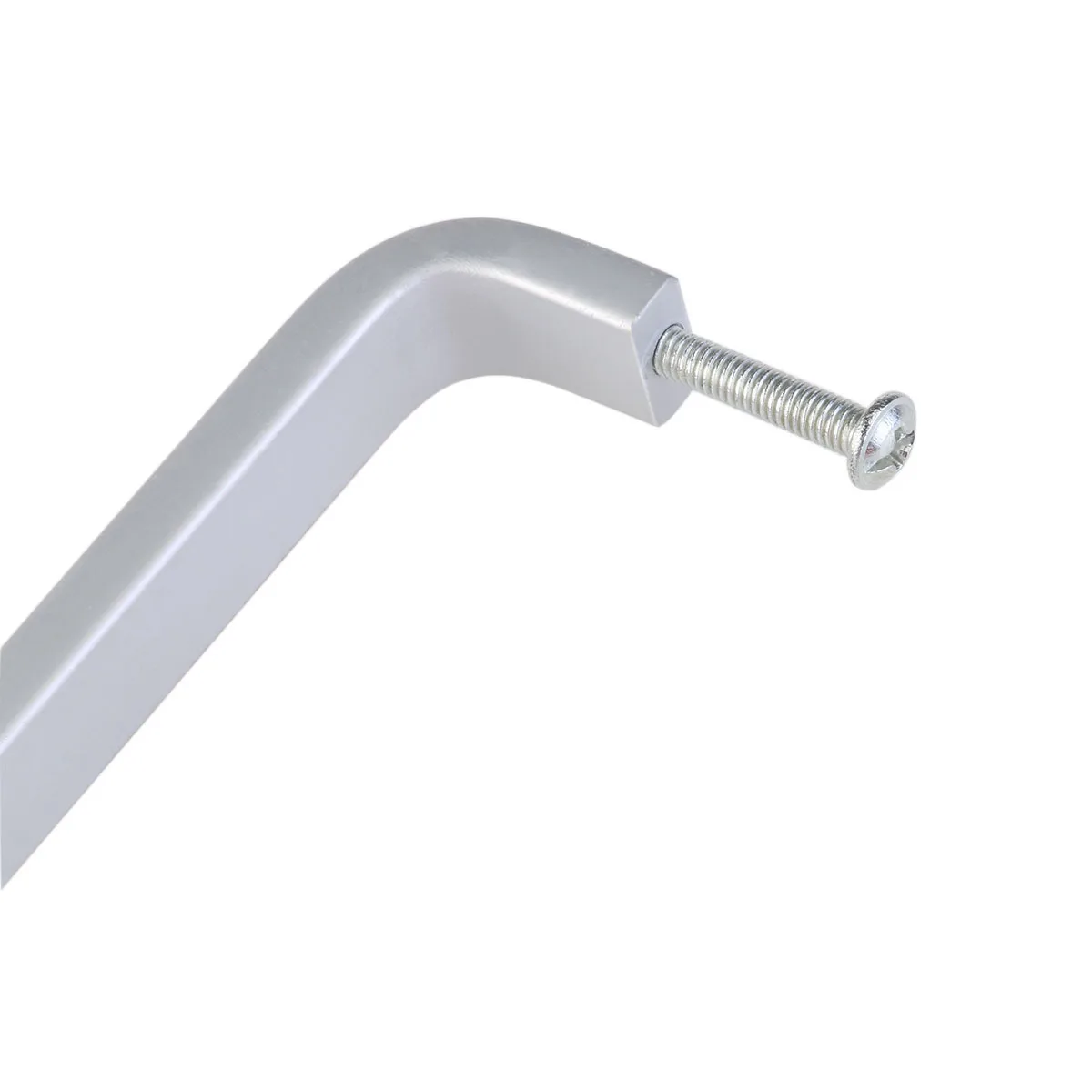 

10Pcs Aluminum Alloy Door Knobs Pull Handles Matte Silver Durable for Cabinet Drawer Wardrobe Cupboard Kitchen