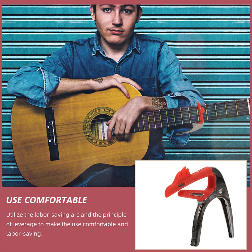 

Lightweight Zinc Alloy Clamp Professional Capo For Electric Guitar Ukulele Tuning Accessory Portable Capo Tone Modified Clip