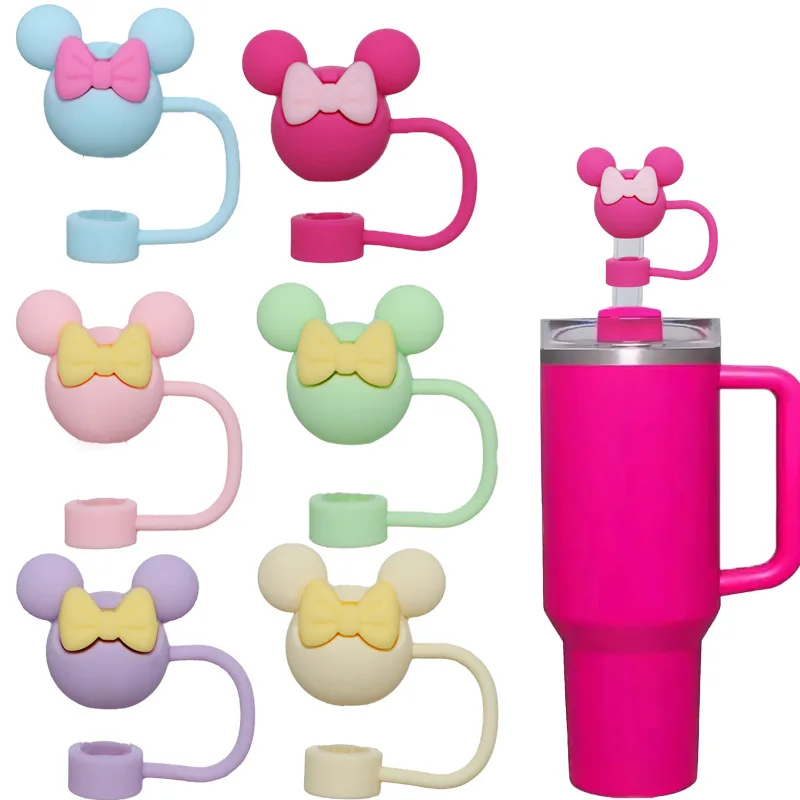 

Disney Silicone Protective Boot and Silicone Straw Topper Cover Accessories Set for 30oz 40oz Tumbler Cup Water Bottle Gifts