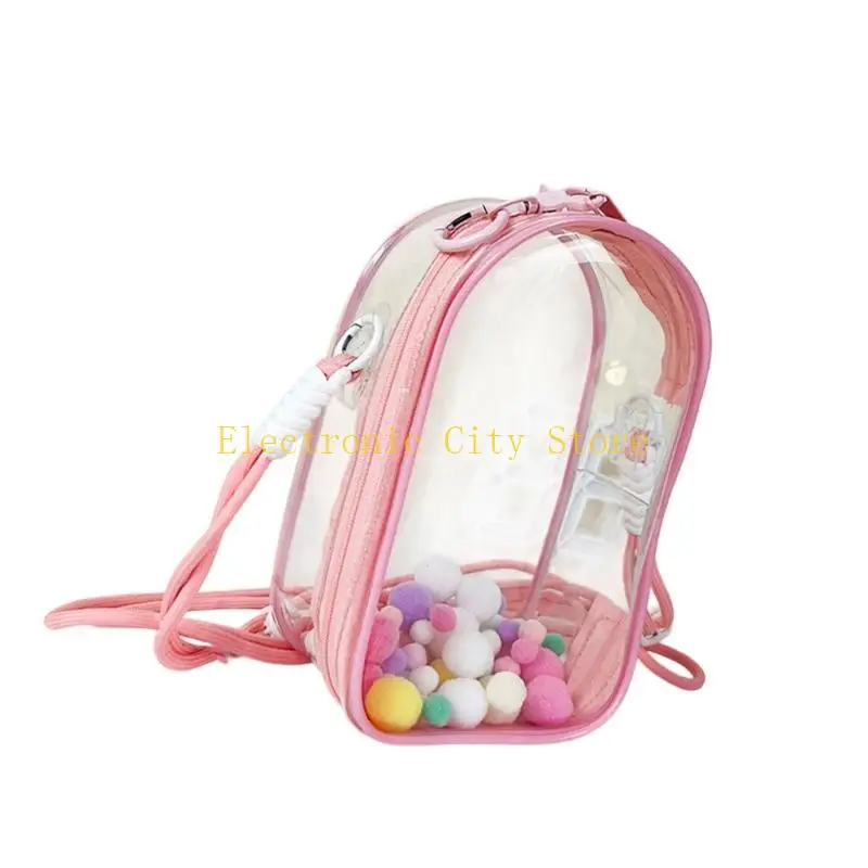 Borsa a tracolla a tracolla Clear Clear Pvc Pocchi