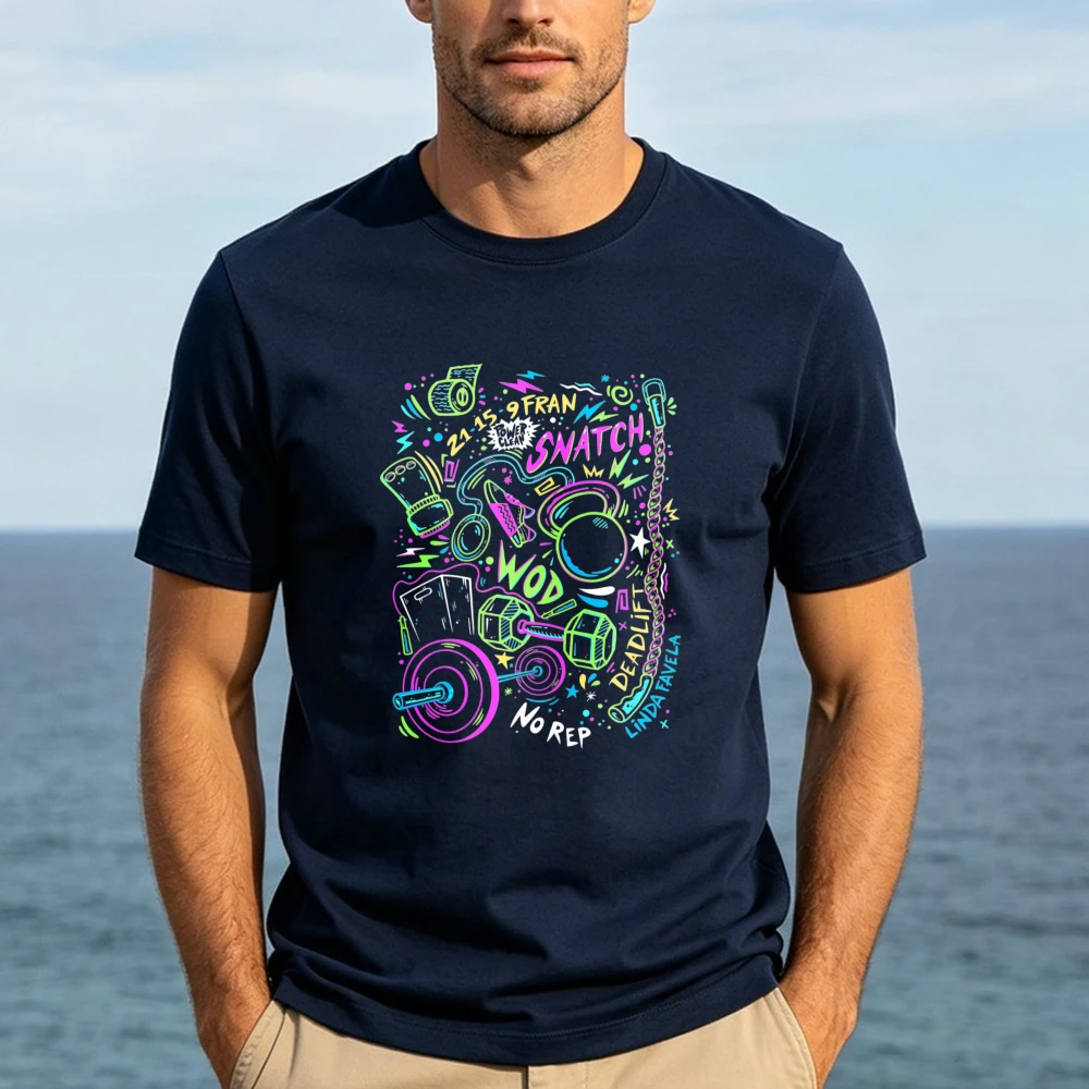 Crossfit No Equipment - T-shirt unisexe en coton pour homme,