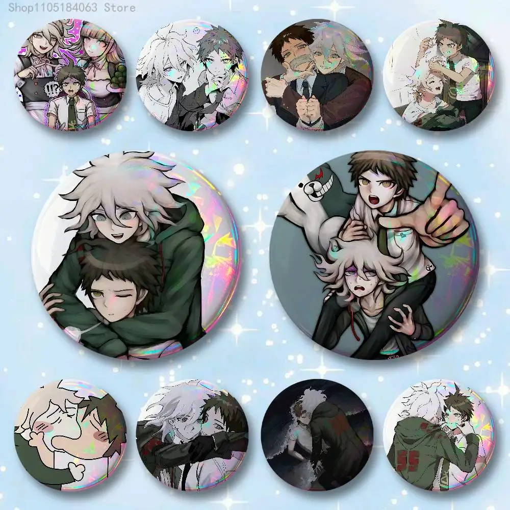 

Nagito Hajime Komahina Custom Badges 75mm 44mm 25mm Brooch Backpack Hat Enamel Pins Accessories Toys Gifts