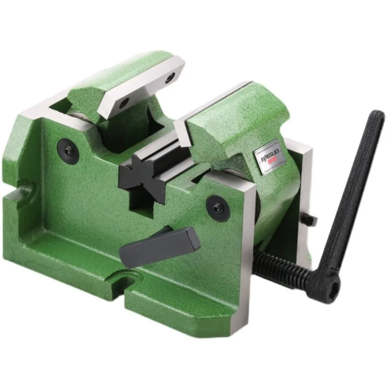 Milling Machine V-shaped Vise Clip Round Tubular Object 4 Inch Cylindrical Vertical Center Vise Machine with Flat Pliers