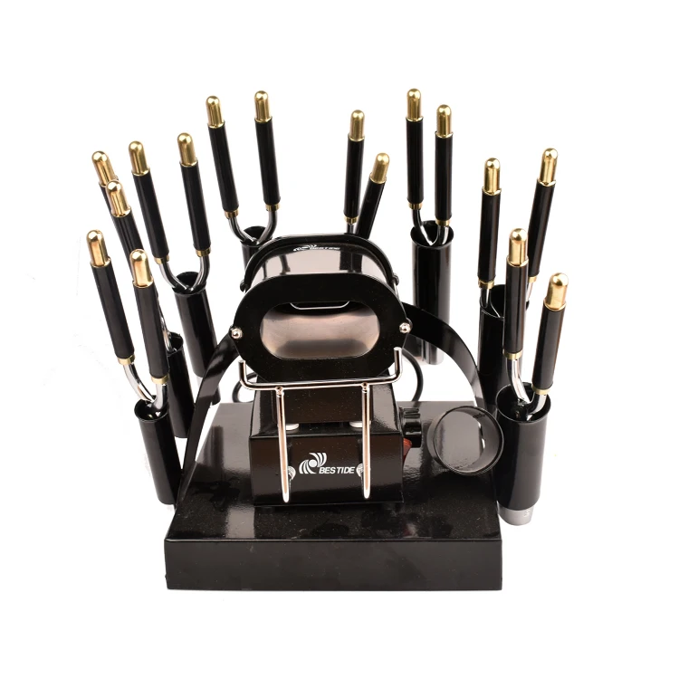 8 in 1 Pro Magic gold Ceramic hairdressing tool hair curling irons Heater stove