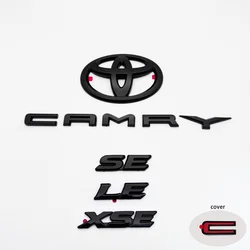 3-piece Set Emblem for Toyota Camry Modified Covering Car Sticker 3D Trunk Sticker Accessories SE LE XSE Auto Exterior Decor