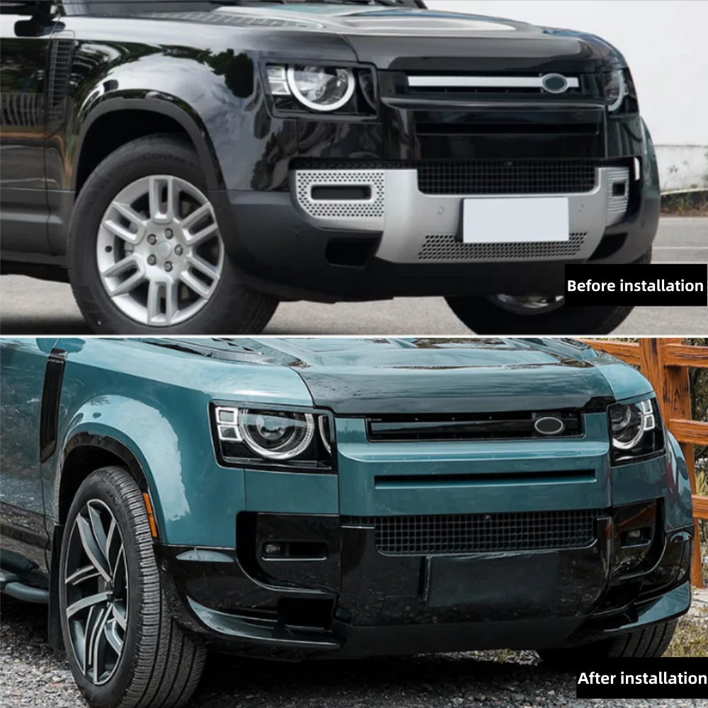 Car Front Bumper Corner Guards on Both Sides For Land Rover Defender 90 110 130 2020-2025