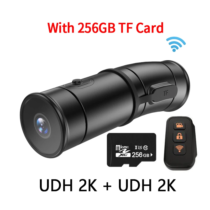 2K Helm Camera Wifi Dual Uhd 2K Draagbare Fiets Fiets Action Cam Waterdicht Voor Motorfiets Dvr Dash Cam Vlog Videorecorder