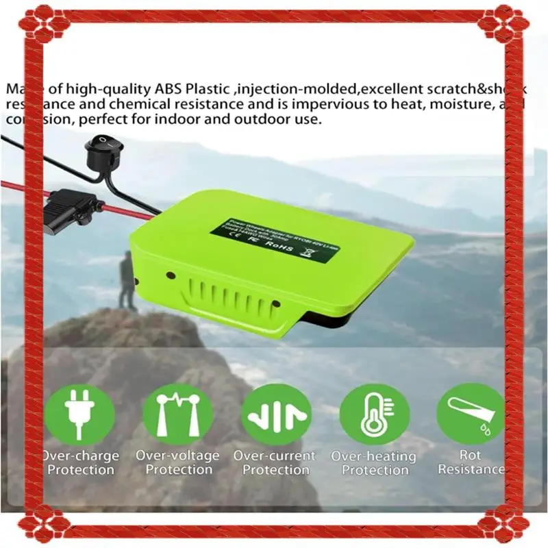 24-часовая доставка для Ryobi 40 В, литиевая батарея, адаптер силового колеса, преобразователь с предохранителем и переключателем, провод 14 AWG для радиоуправляемого автомобиля, игрушечный ап