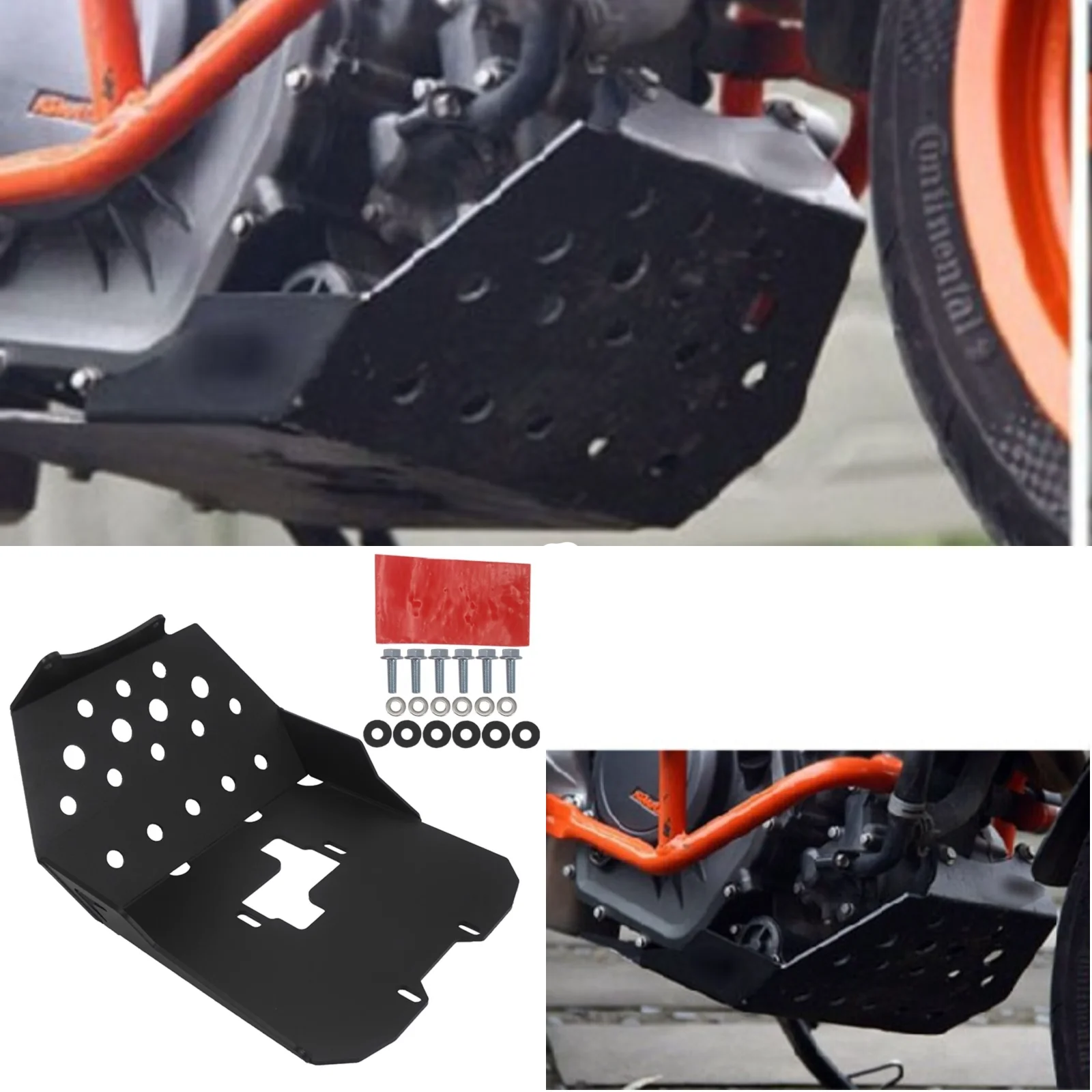 Skid Plate Bash Frame Guard Under Cover Protector For DUKE 200 125 390 2013 2014 2015