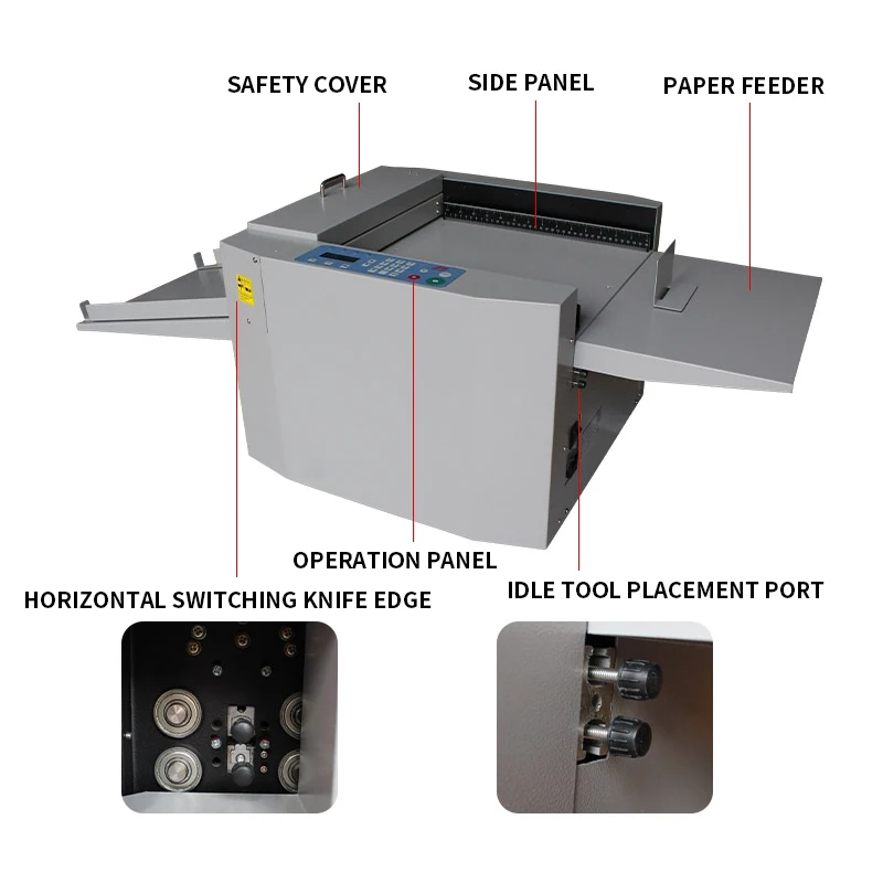 331 Automatic Digital Creasing machine Dotted line/Solid line Flattening machine Crease paper creasing Electric Creasing machine