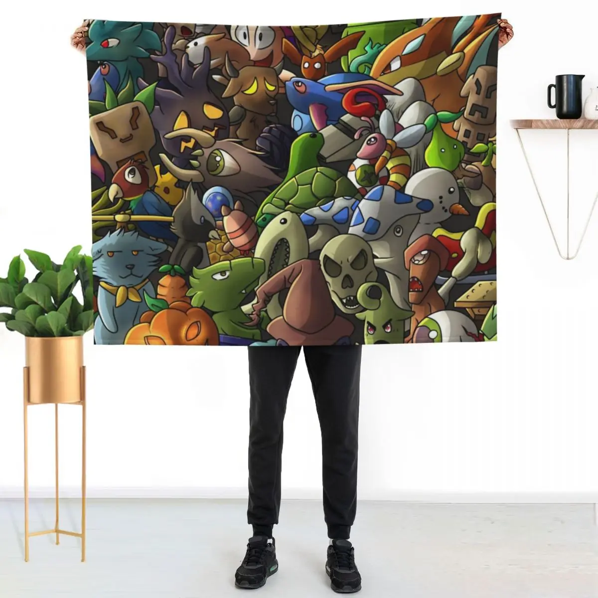 ALL TERRARIA PETS- Digital Throw Blanket Polar Soft Plush Plaid Decorative Throw Hairys Bed linens Camping Blankets