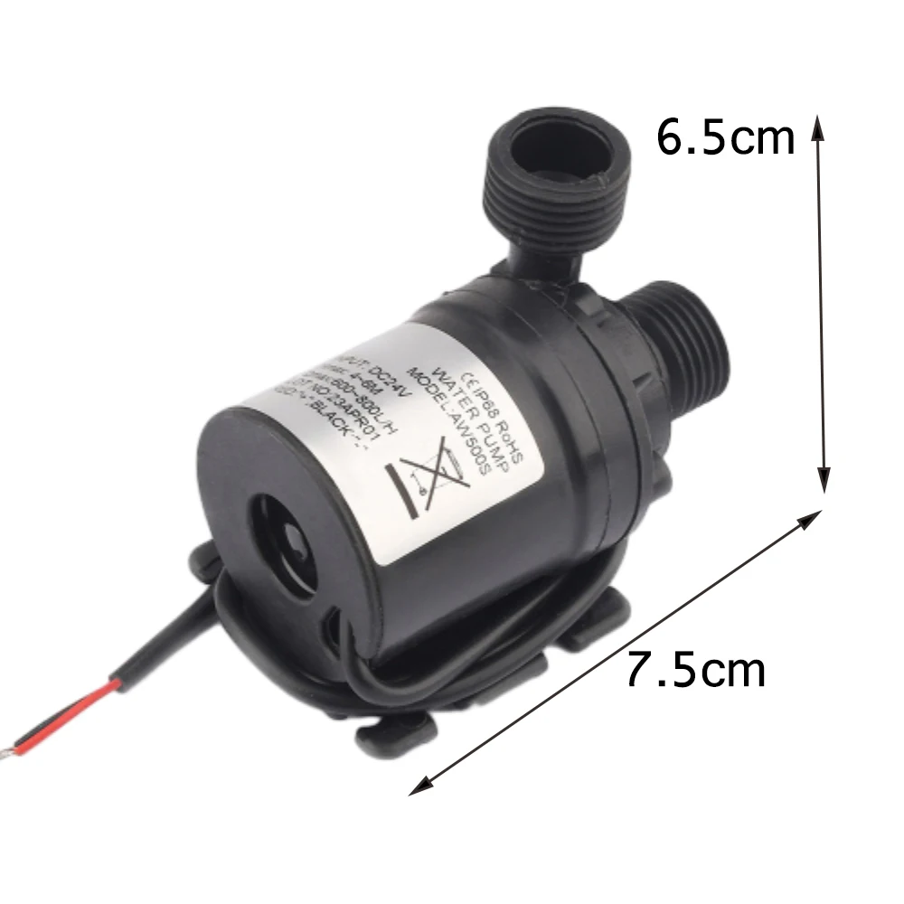 

1 PC DC12V/24V Screw DC Brushless Circulation Booster Water Pump High Temperature Resistance IP68 Solar Water Heater Water Pump