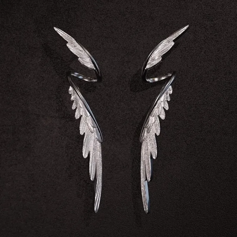 2024 Design Sense Wing Ear Studs Simple Vintage Trendy Earrings Jewellery Women Ear Accessory