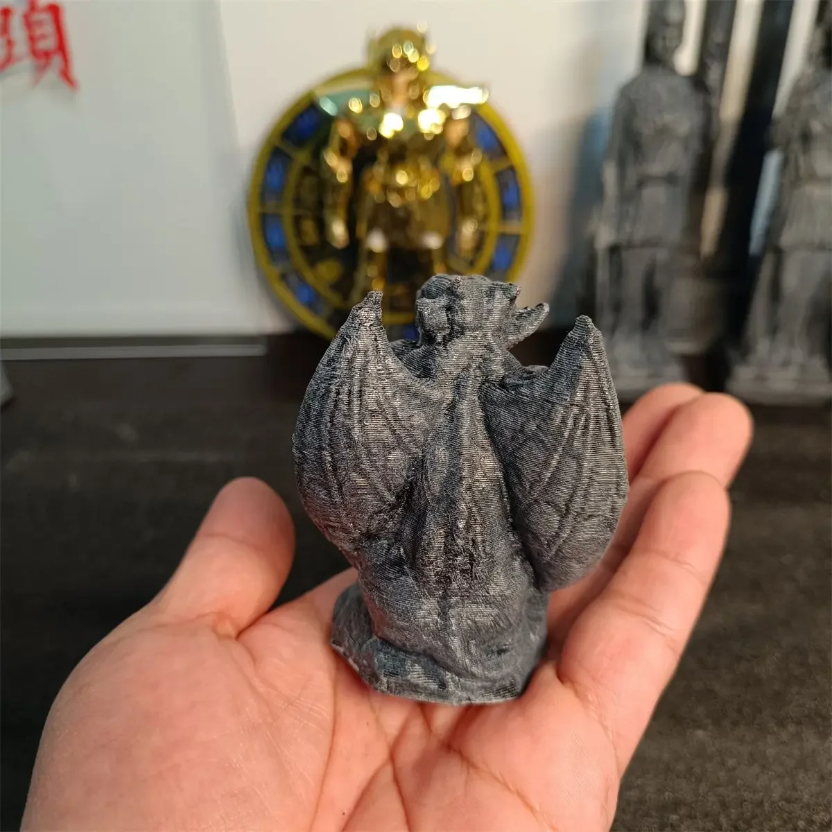 3d Printed Gargoyle Model Decoration Saint Seiya Landscape Accessories Sacred Clothing Mythological Scene Props