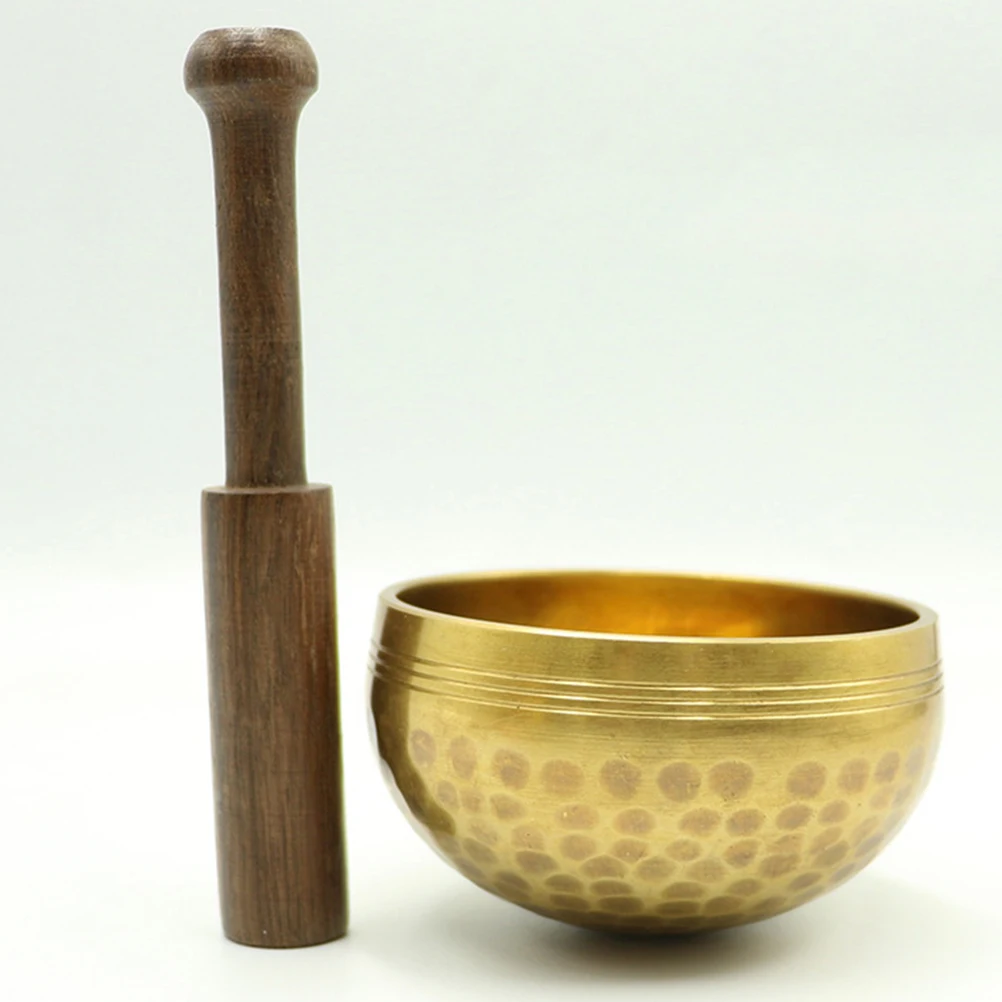 

2pcs Wooden Singing Mallet Sound Stick Nepalese Buddha Striker Chanting Bowl Accessory Wood Bowl Striker For Meditation Clear